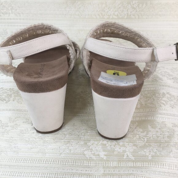 Lucky Brand Kemmer Boho Crochet Wedge Sandals 9M - Picture 4 of 8